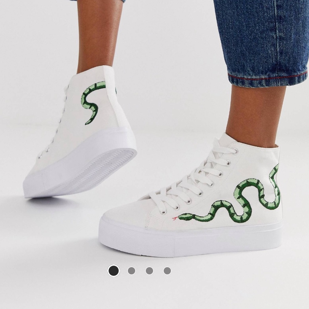 ASOS DESIGN Dakota chunky flatform hi top sneakers